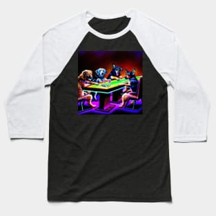 Dogs playing poker Baseball T-Shirt